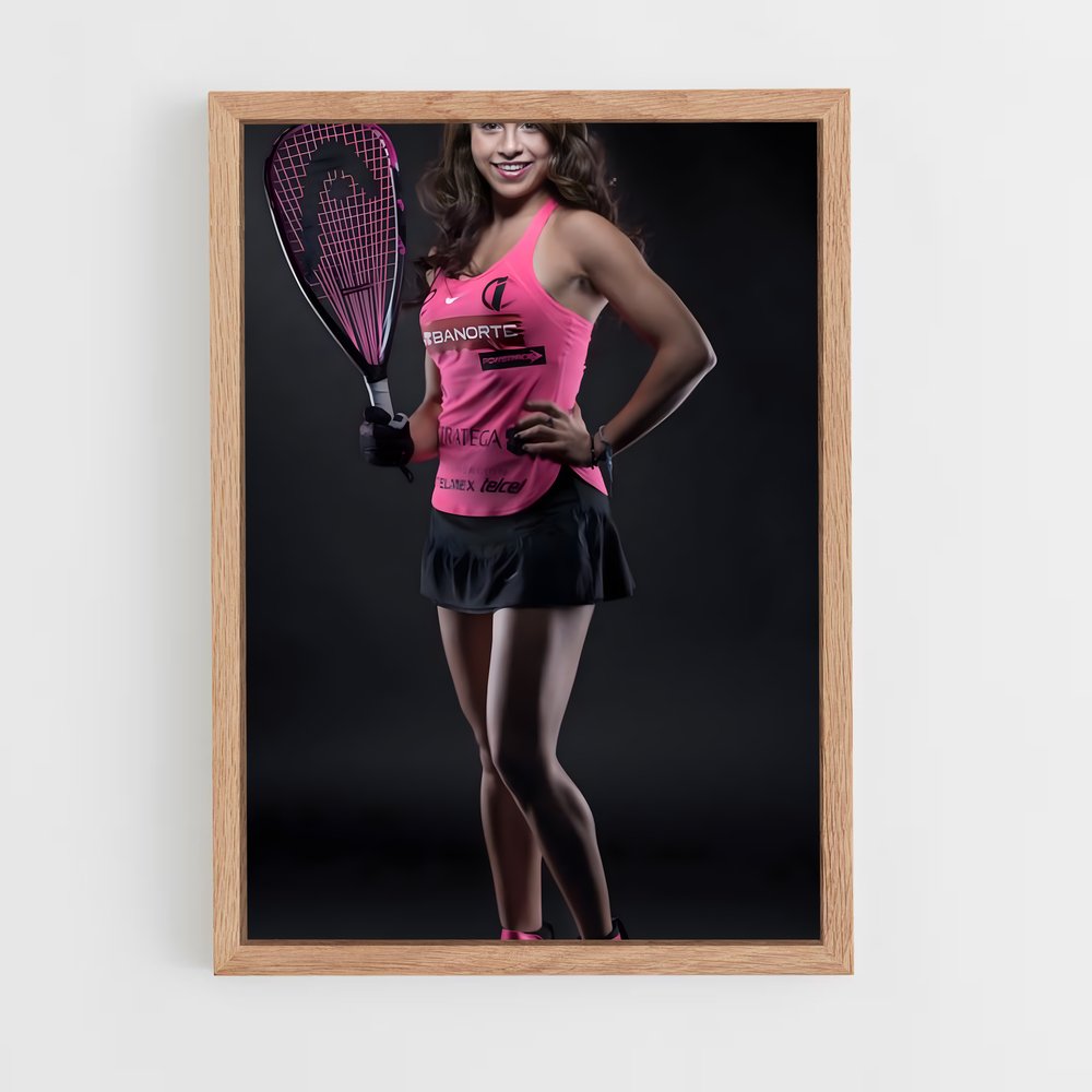 Poster Tennis en Rose – affiche Racquetball (vue 4)